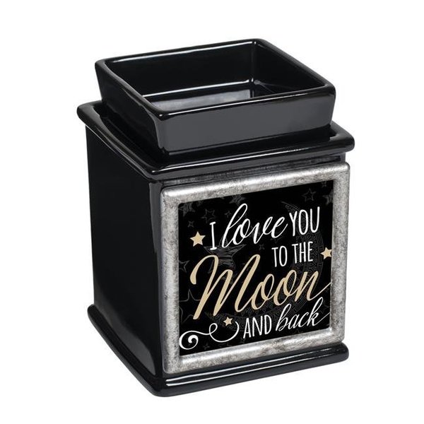 Dicksons Dicksons IW19BK Love You to The Moon Interchangeable Fragrance Wax or Essential Oil Warmers - Black IW19BK